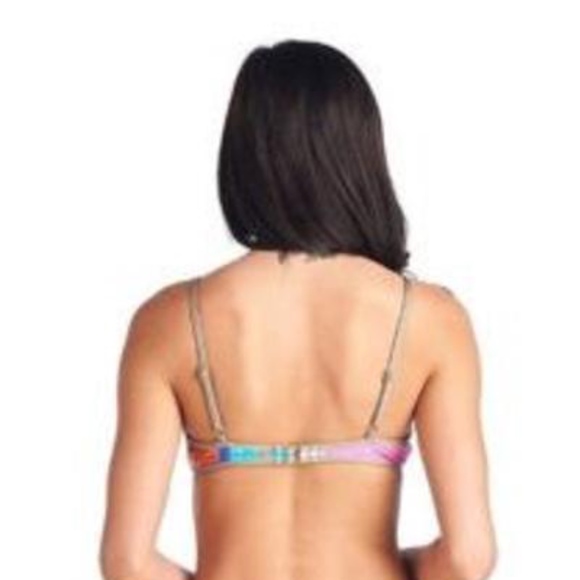 NWT Trina Turk Crystal Cove Triangle Bikini Top in Yellow/Green [SZ 2‎ ] - Picture 8 of 8